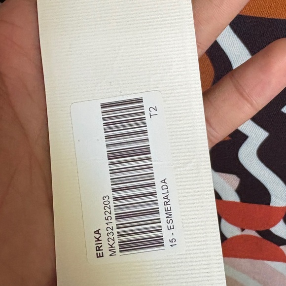 NWT Maloka Oversized Multicolor Abstract Graphic Print Blouse Funky Artsy Tunic - Picture 9 of 9